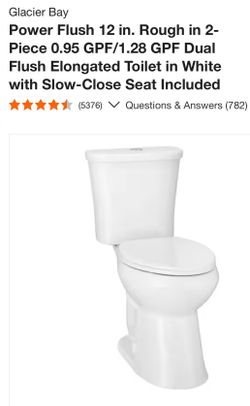 One Glacier Bay Toilet Seat - New, Unopened