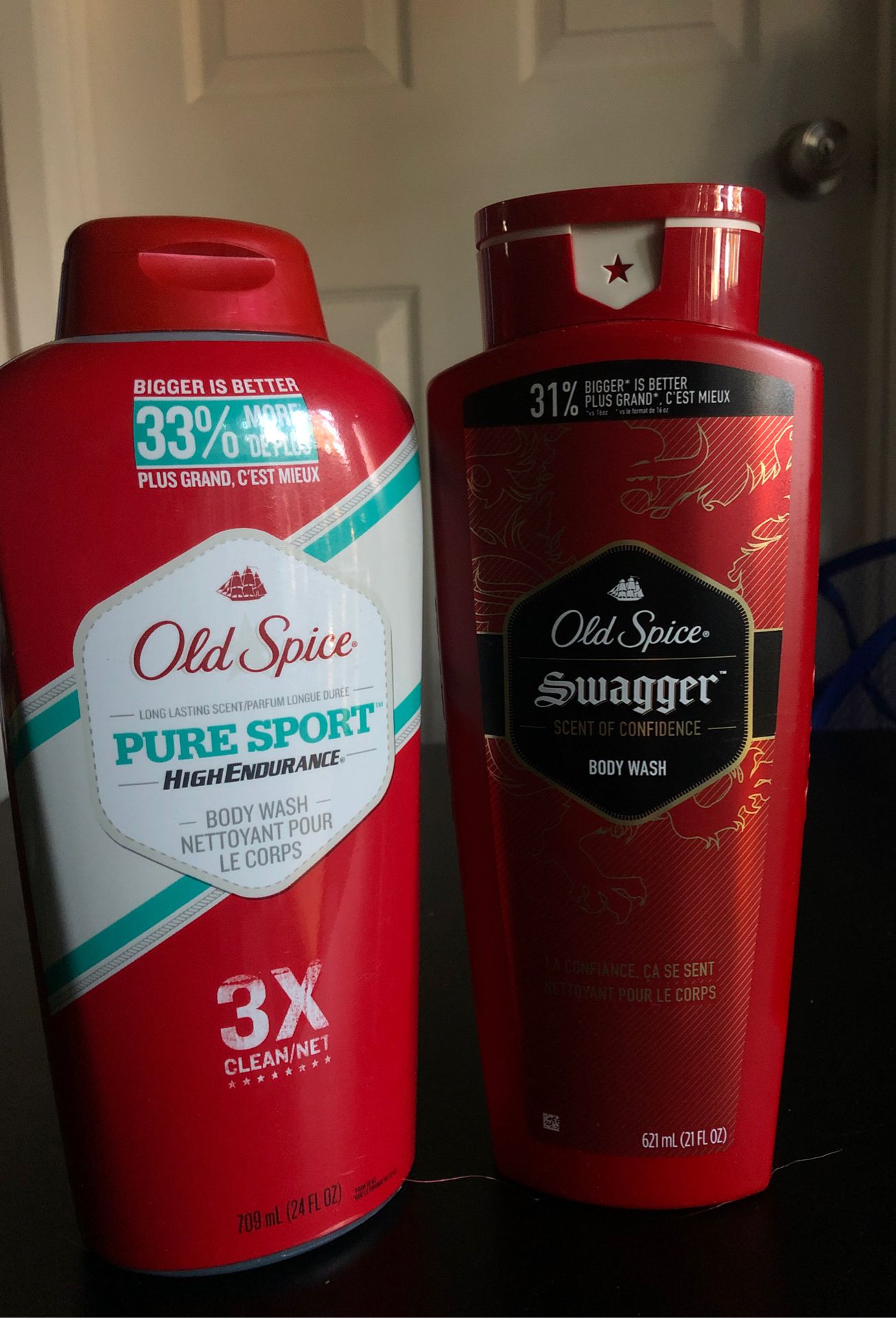 Two brand new old spice body wash
