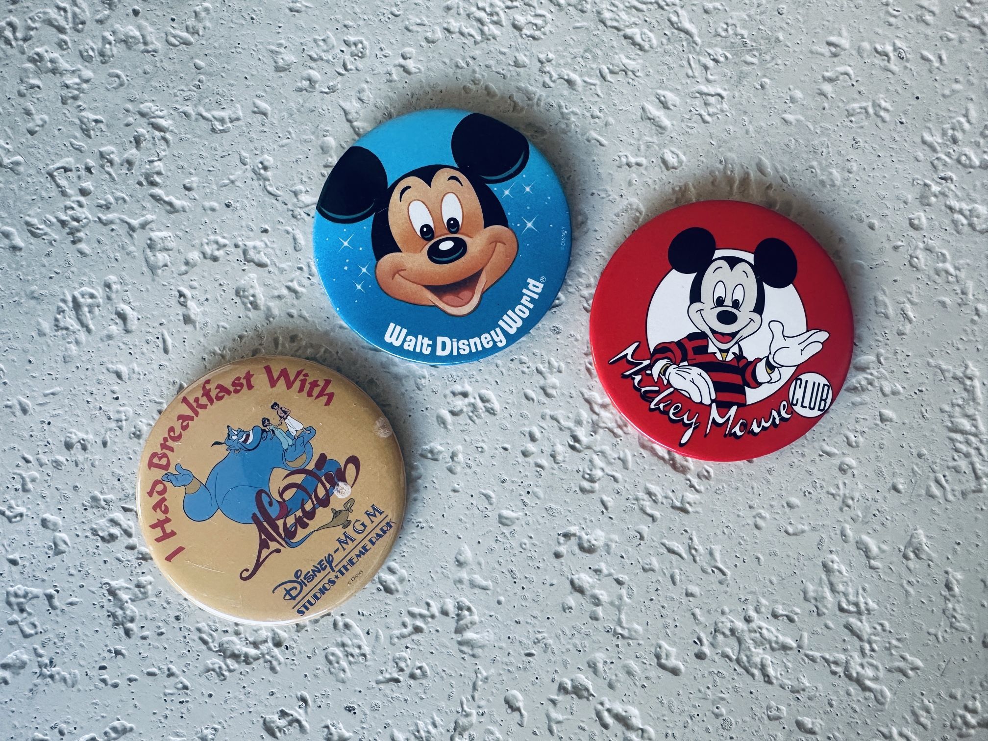 Vintage Mickey Mouse Club Pins From Early 1990s