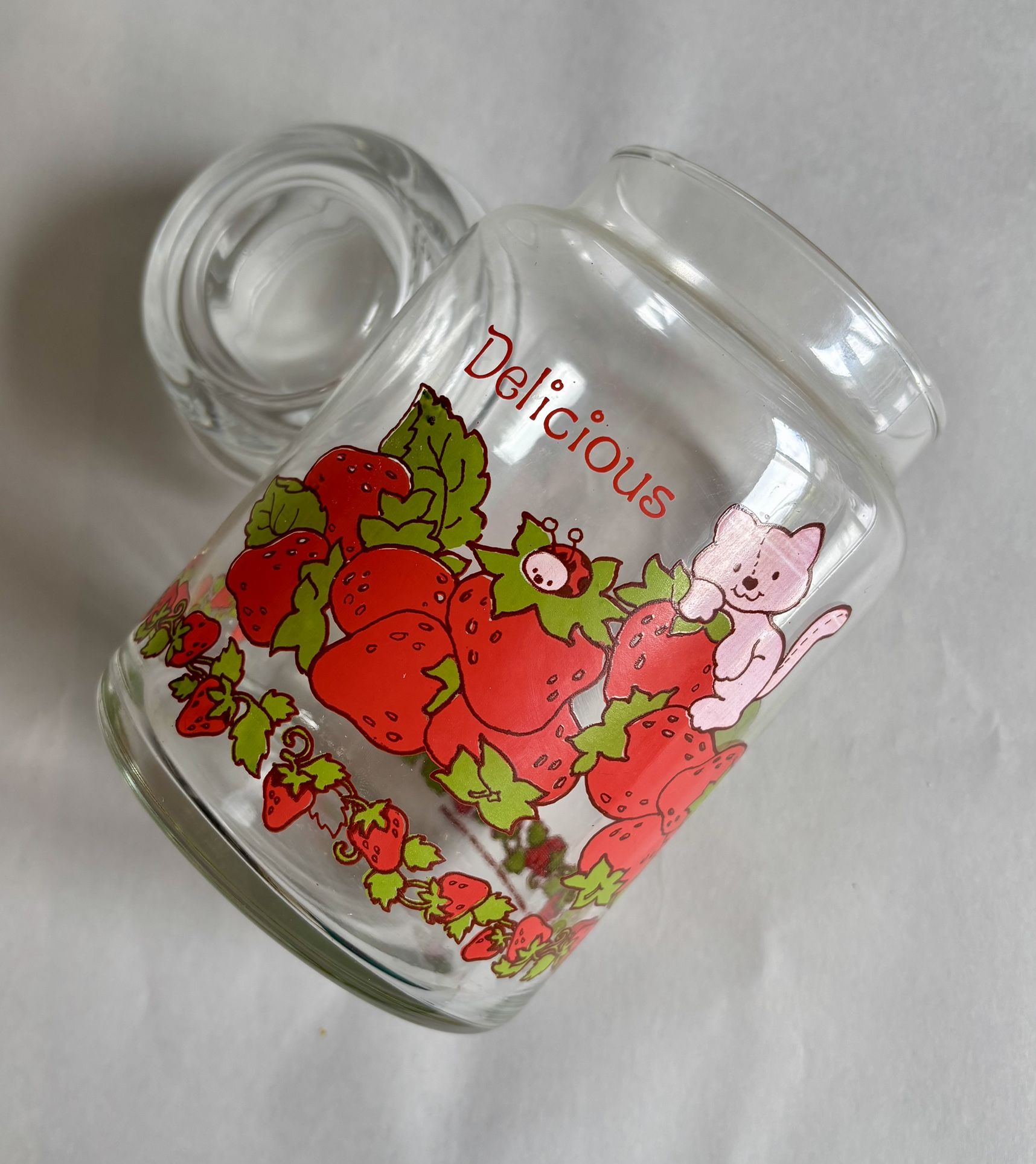 Vintage American Greetings Strawberry Shortcake Glass Canister