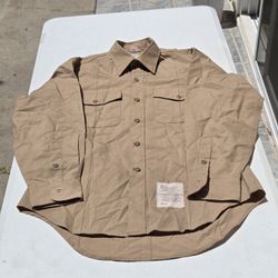 USMC Khaki Long Sleeve Shirt 