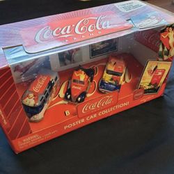 Coca Cola Johnny Lightning Poster Car Collection 