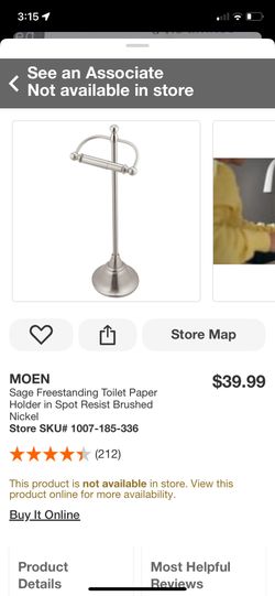 Moen Self Standing Toilet Paper Holder