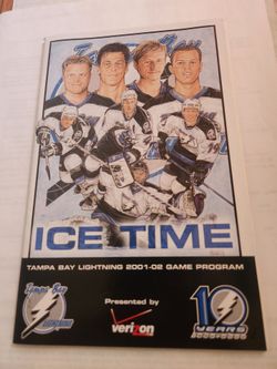 Lightning NHL 01-02 Game Program