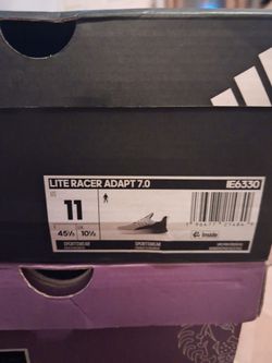 Brand new never worn Lite Racer Adapt 7.0 Adidas with original box and the tags still on