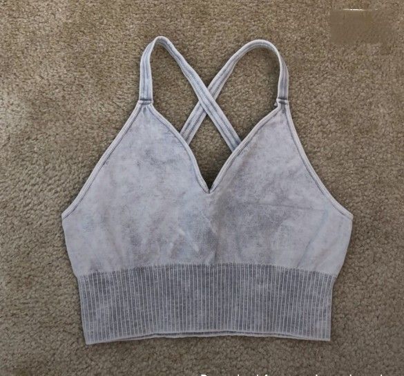 Free People Good Karma Grey Cami Crop Top Women's Strappy Bralette