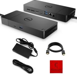 Dell WD19S Docking Station Dual Monitor Bundle - Dell Dock Station with 130 + USB Type-C + HDMI + Du