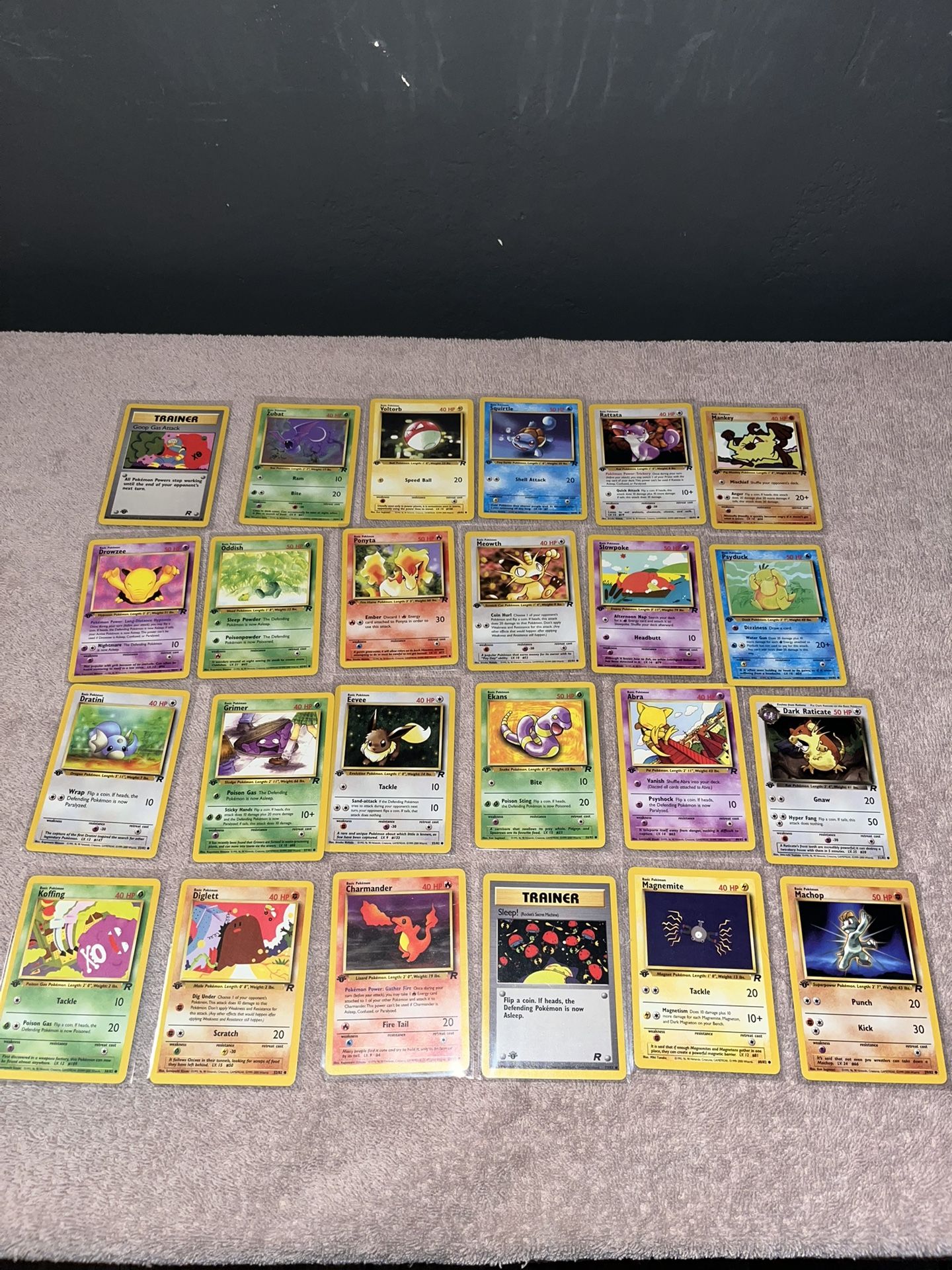 1st Edition Team Rocket Commons