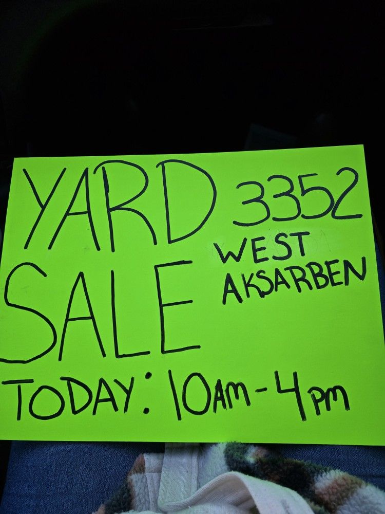 YARD SALE