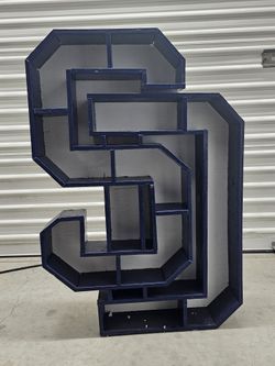 Custom Padres Wooden Logo