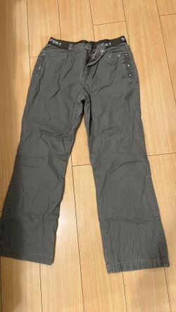 HJIAQILIN green-grey pants