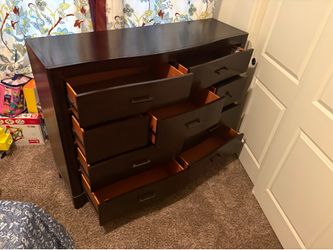 Large wood dresser