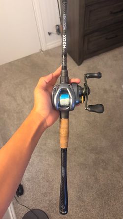 Shimano curado 150hg, h2ox carbon rod and reel combo