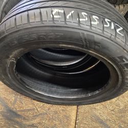 2 Tires 215.55.17 Sentury 90 % Tread Dot 1825