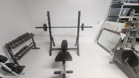 Premium Hoist Adjustable Bench, & Weight Set