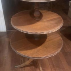 Side Table Dumbwaiter Vintage