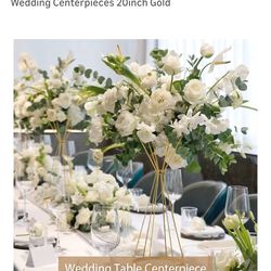 Gold 20 inch centerpieces