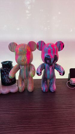 kaws painted teddys