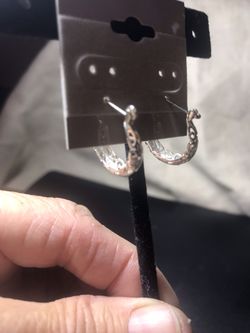 Silver earrings