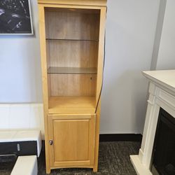 Bookshelf With Glass Shelf And Light