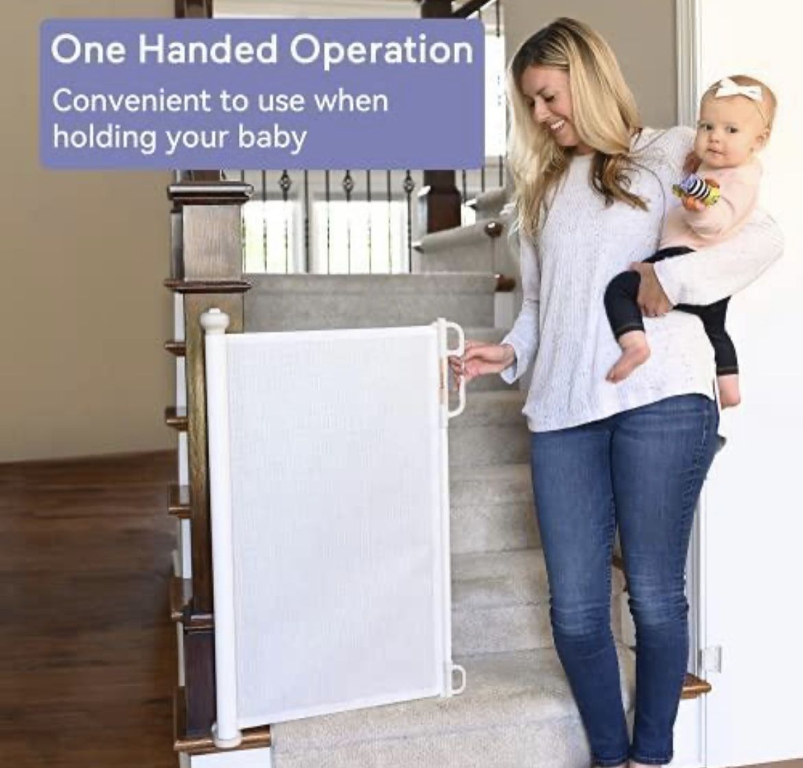 New! Retractable Baby Gate 