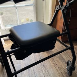 Equate Steel rolling Walker with seat and storage