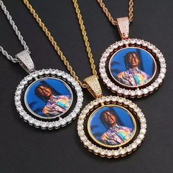 Rotating Sublimation Blank Necklaces 