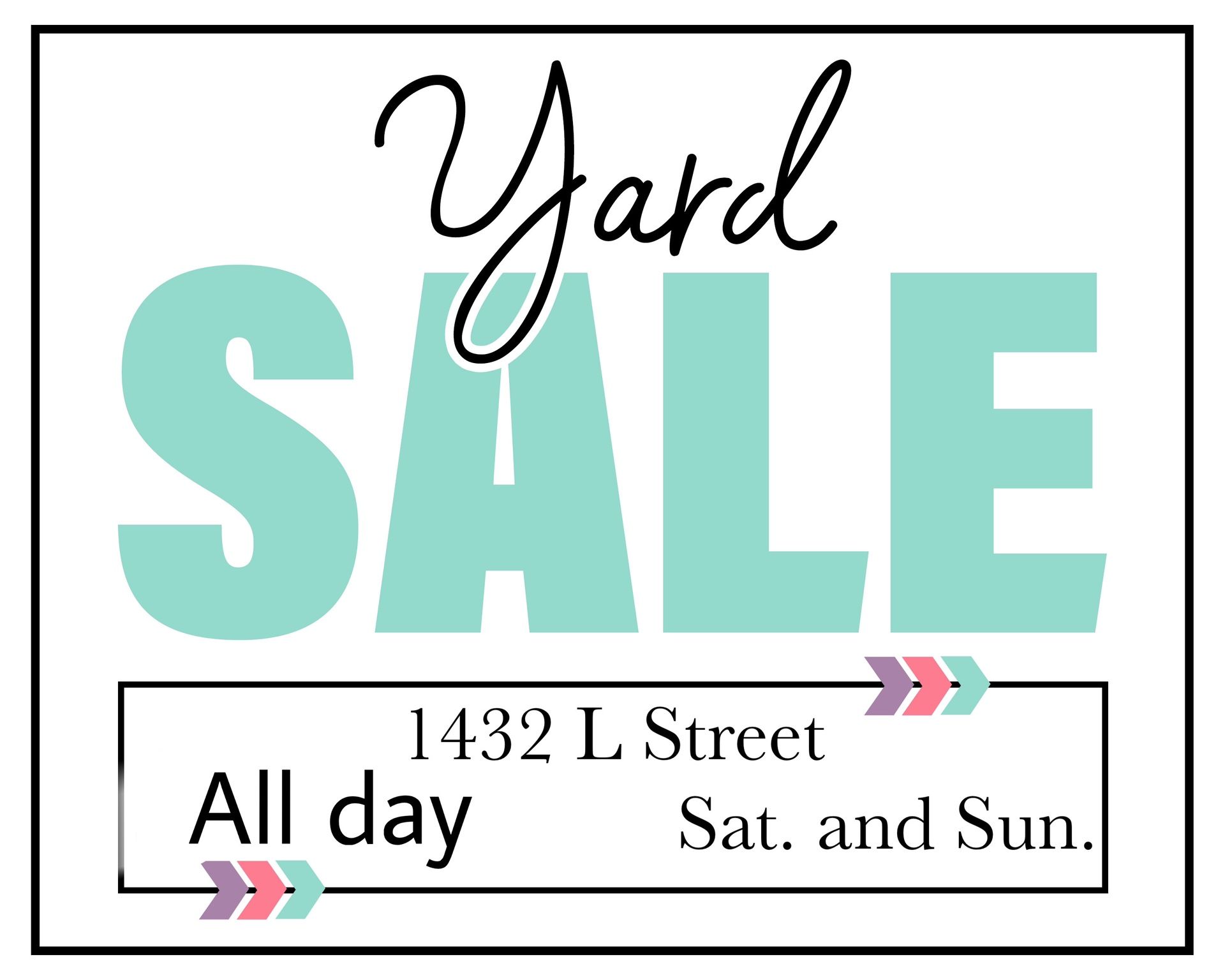 EUREKA YARD SALE 3/8 AND 3/9