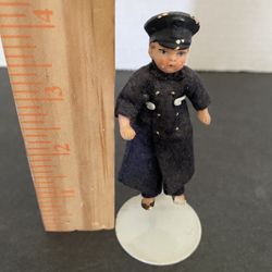 Antique  Vintage small police man doll