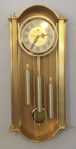 Vintage Crown Royal Whiskey Quartz Pendulum Clock