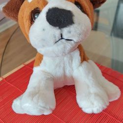 Barking Boxer Puppy From  GUND. 10" Tall. Nice Gift For Valentine's Day. Thumbnail