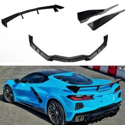 For 2020-2025 Corvette C8 ›Full Body Kits ( side skirts, front lip, & spoiler) 