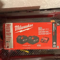 Milwaukee Batteries And Charger