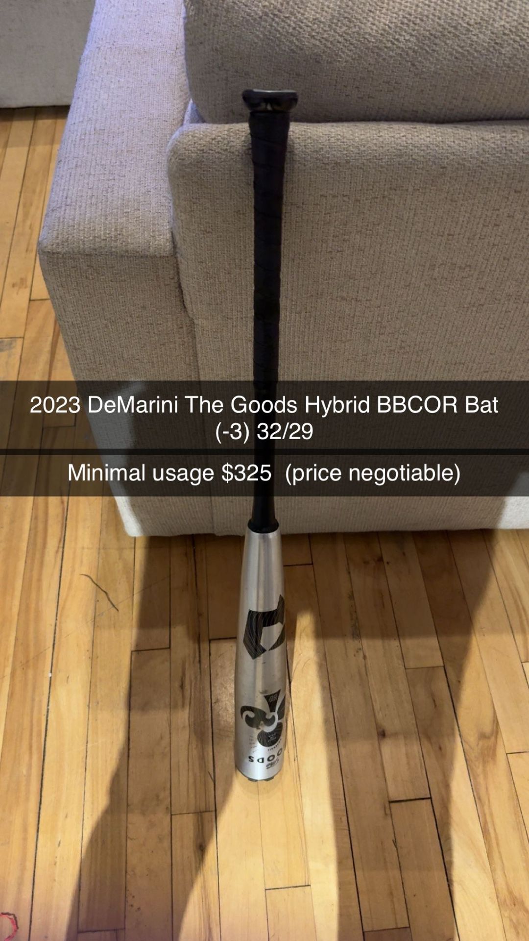 DeMarini The Goods Hybrid BBCOR Bat (-3) 32/29