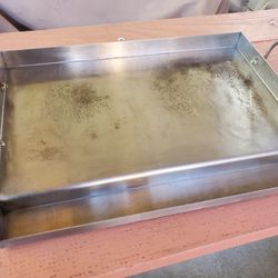  Universal Stainless Steel Griddle Plate with Even Heating Bracing for BBQ Charcoal/Gas Grills Rectangular Hibachi Flat Top Griddle 