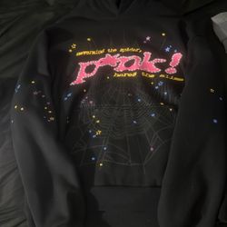 Pink “sp5der” Hoodie