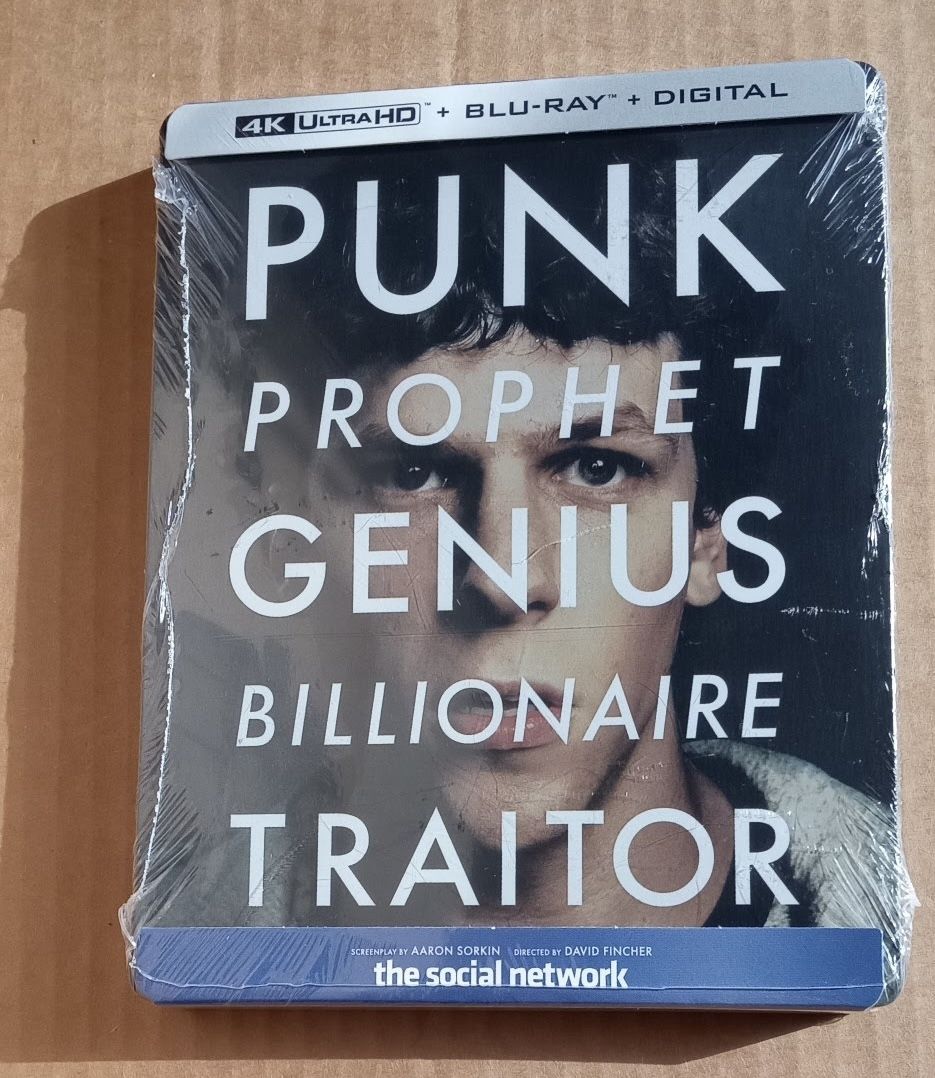4k  blu ray social network bluray steelbook brand new 