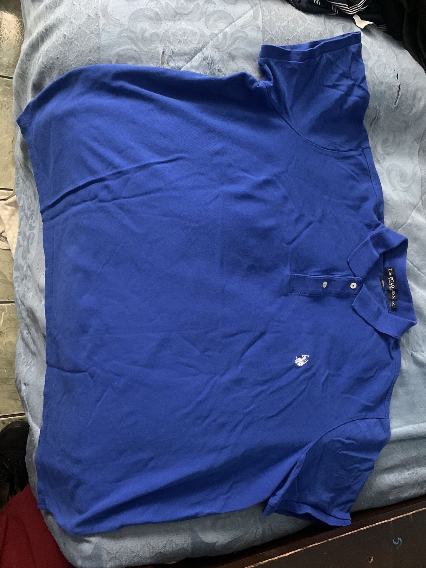 US POLO ASSN Blue Polo Short Sleeve Shirt