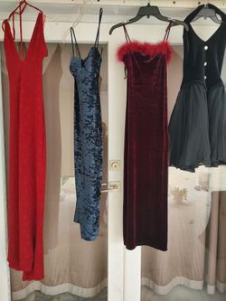 Vestidos de fiesta sugerido para noche de halloween, precio por cada uno