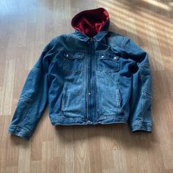 New Iron workers Jean Jacket With A Hoodie