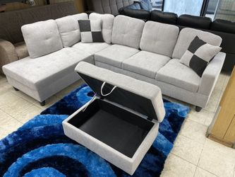 Light grey sectional