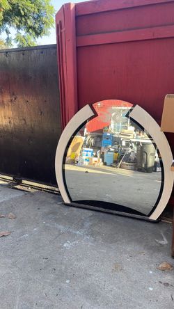 Headboard mirror