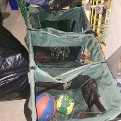 TOYS BALLS ETC 3 COMPARTMENT BIN HOCKEY EQ  UNIT 