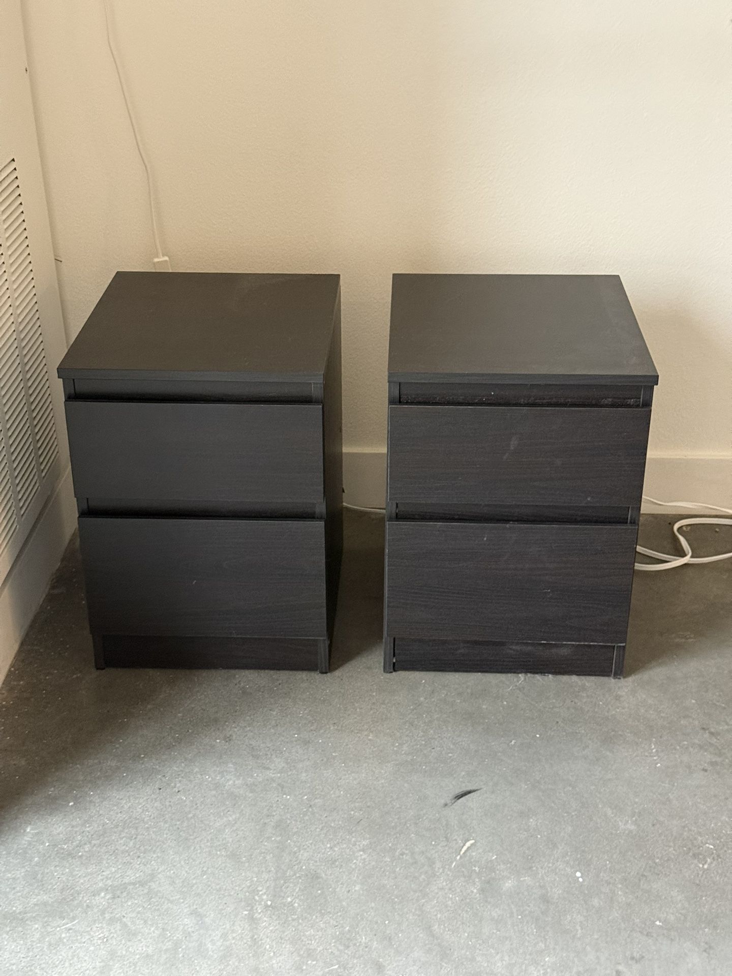 Two IKEA Nightstands 