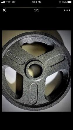 New Weider 25 lb two inch Olympic Weight Plate one Left each comes individually not paired