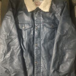 Levi Strauss Leather Jacket Med
