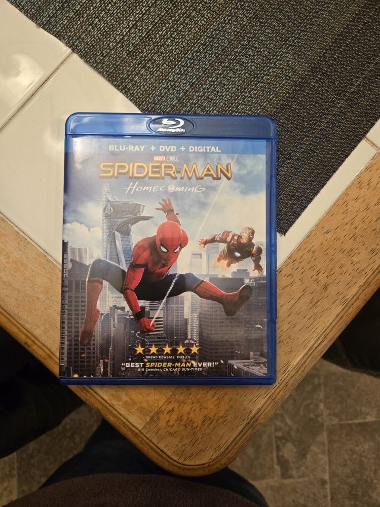 Spiderman Homecoming Blu-Ray Dvd