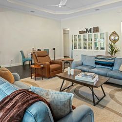 Katherine Sofa - 84 in. - Luxe Cornflower (set of 2 or individually)