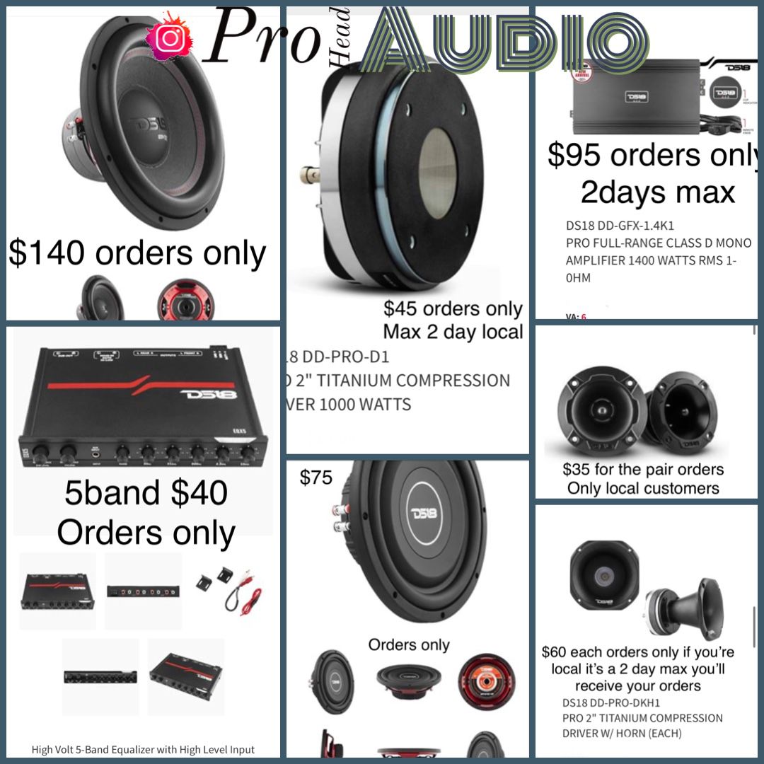 Ds18 Horns, Drivers,teeeters, Midrange Speakers, Subwoofers And More