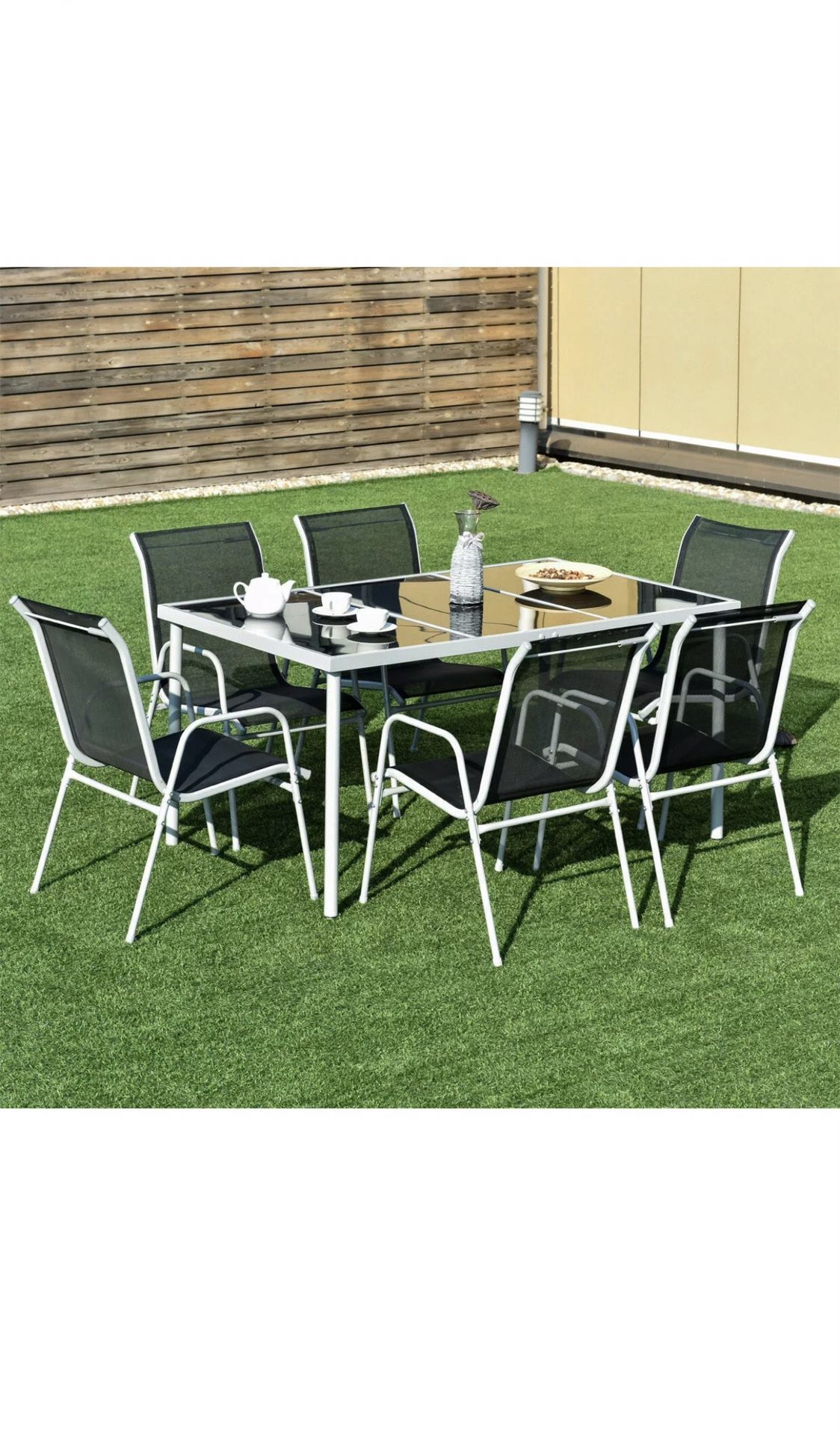 Outdoor furniture, patio furniture, outdoor patio furniture, table set, 7pc table set, 400$ retail!